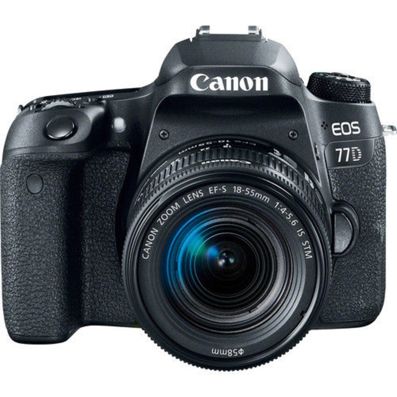 Canon EOS 77D Digital SLR Camera with 18-55mm Lens (International Mode) - Used