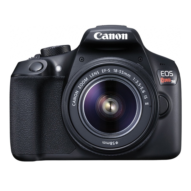 Canon EOS Rebel T6 DSLR Camera with 18-55 IS II Lens - Used