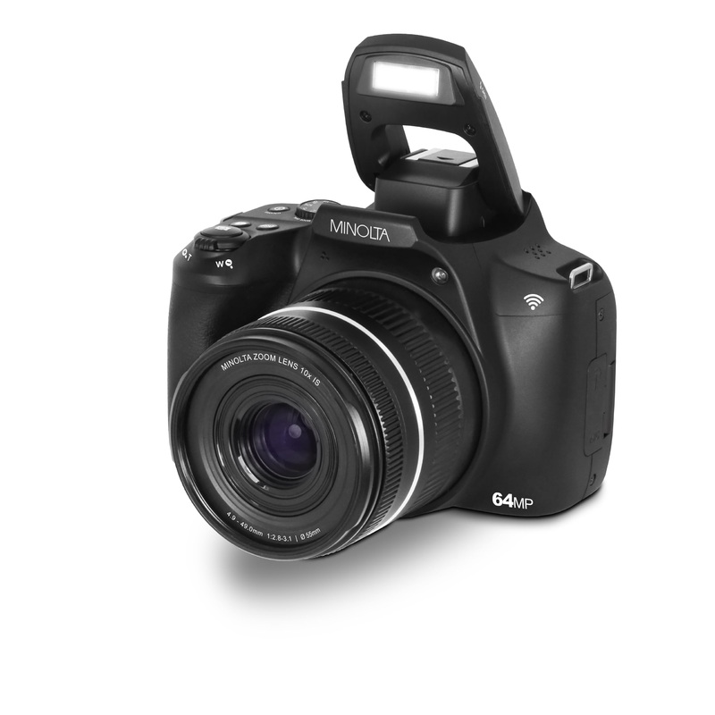 Minolta 64 Mega Pixels Auto Focus Digital Camera with 10x Optical Zoom, 4K Ultra HD Video and Macro Shooting, Black - Used