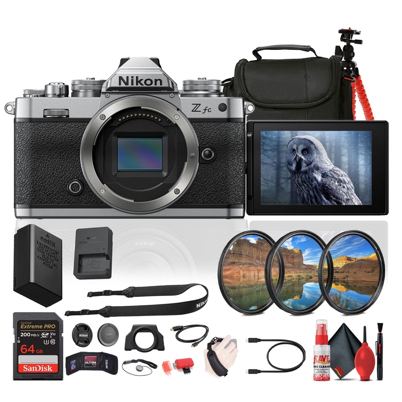 Nikon Z fc DX-Format Mirrorless Camera + 64GB Memory Card + Camera Bag + More - Reconditioned