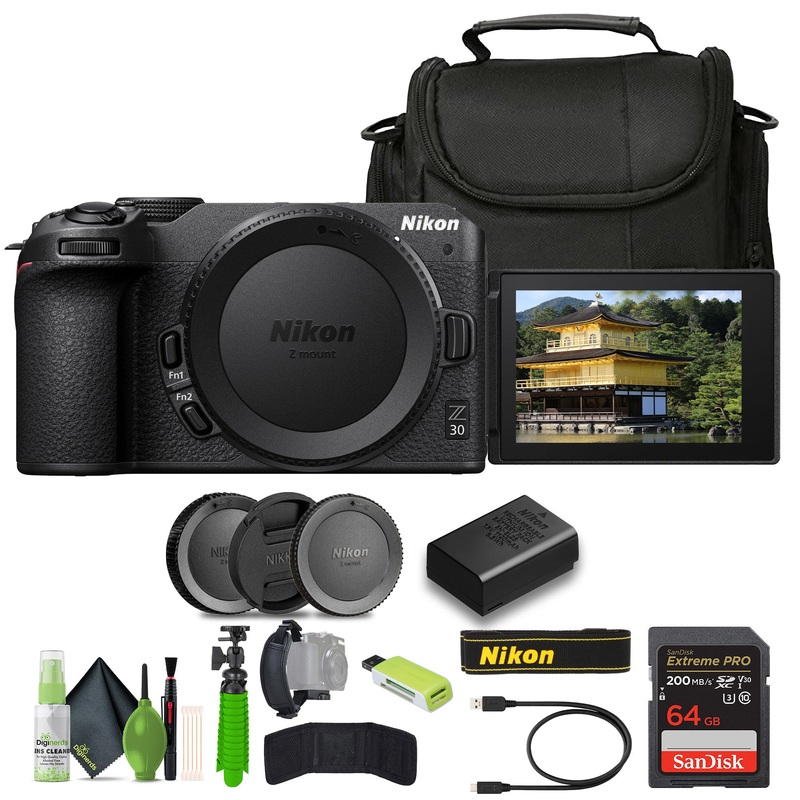 Nikon Z30 Lightweight Mirrorless Camera (1737) Bundle - Reconditioned