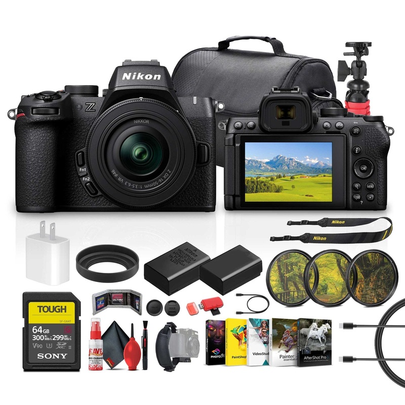 Nikon Z50 II Compact Mirrorless Camera with Nikon NIKKOR Z DX 16-50mm VR Lens + More - Reconditioned