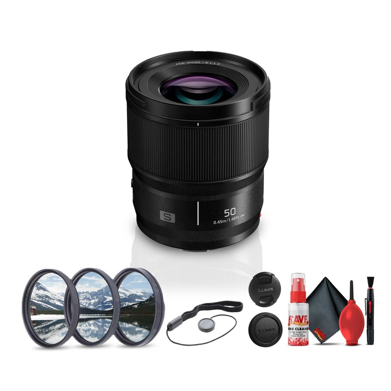 Panasonic Lumix S Series 50mm f/1.8 L Mount Lens For Full Frame Mirrorless Cameras + More - Reconditioned