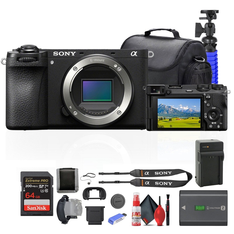 Sony a6700 Mirrorless Camera + 64GB Card + Card Reader + Case + More - Reconditioned