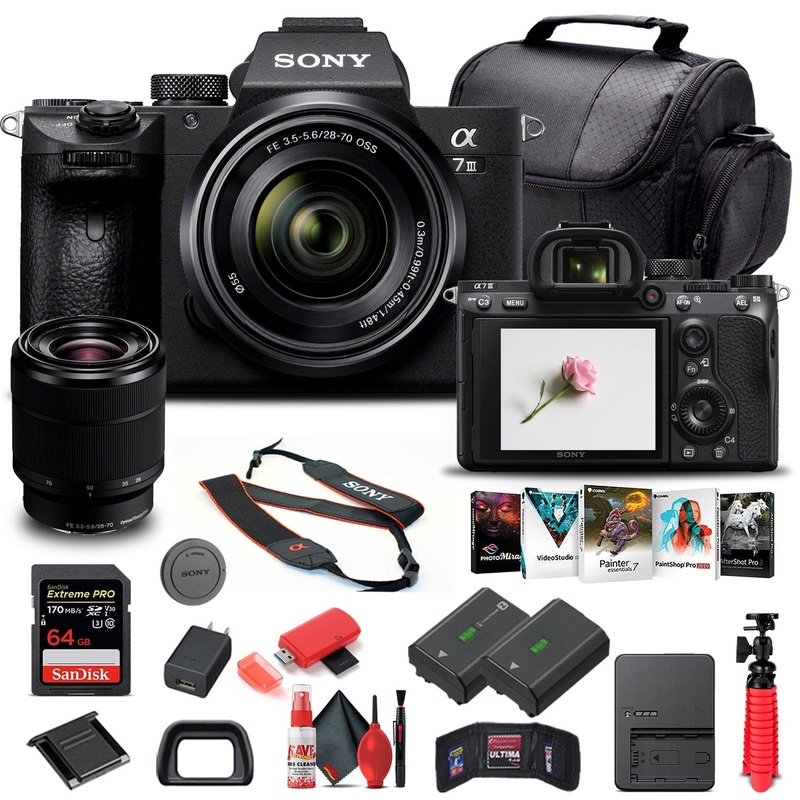 Sony Alpha a7 III Mirrorless Camera W/ 28-70mm Lens LKOMS7M3K/B - Basic Bundle - Reconditioned