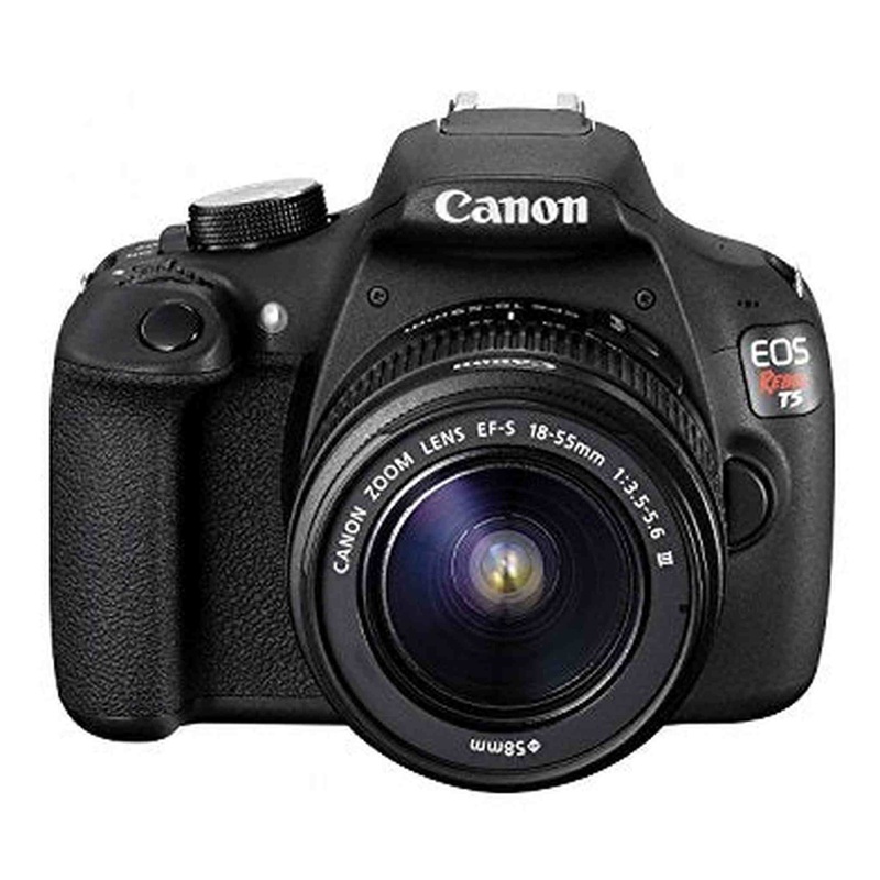 Canon EOS Rebel T5 18.0MP Camera with EF-S 18-55mm III Kit (International Model No Warranty)