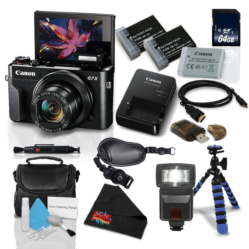 Canon PowerShot G7 X Mark II w/Accessories Bundle - Digital Camera (1066C001) International Version - Used