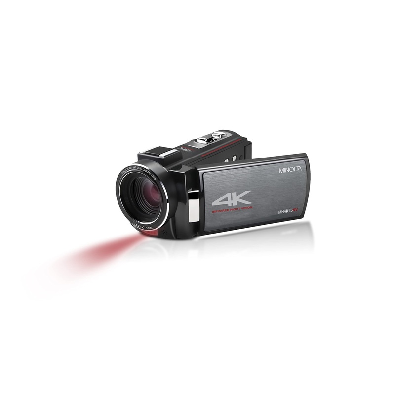 Minolta MN4K25NV 4K Ultra HD 30 MP Night Vision Camcorder (Black) - Used