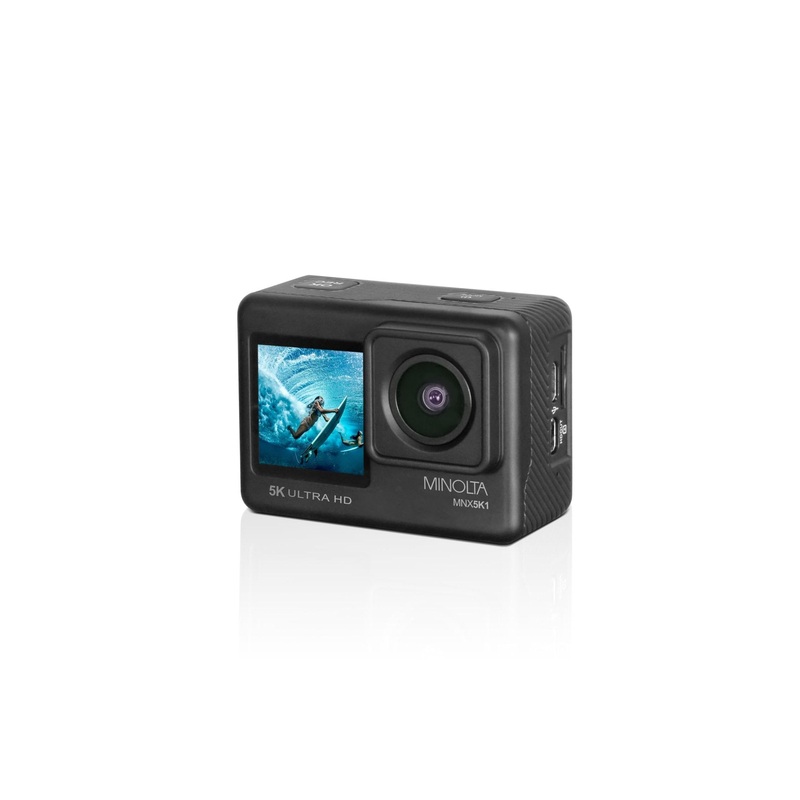 Minolta MNX5K1 5K Ultra HD / 24 MP Action Camera Kit with Waterproof Case