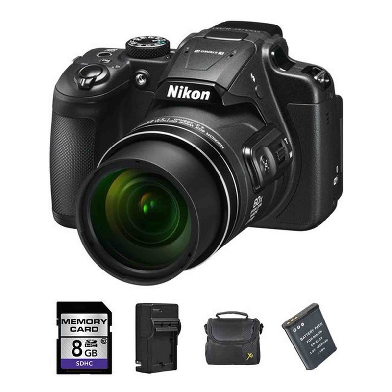 Nikon Coolpix B700 Digital Camera + 2 Batteries, 8GB & More
