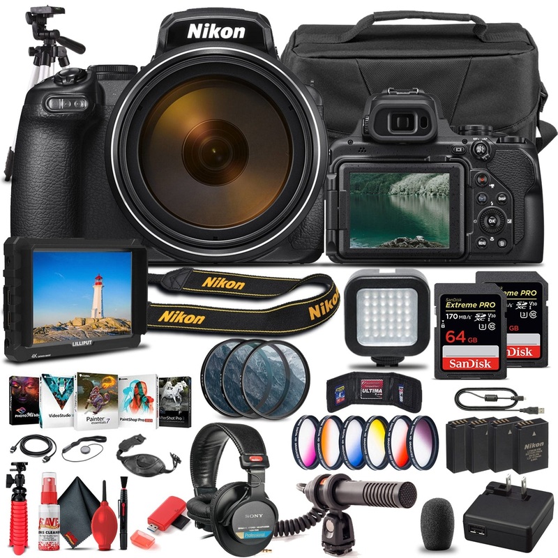 Nikon COOLPIX P1000 Digital Camera 26522  - Pro Bundle - Reconditioned