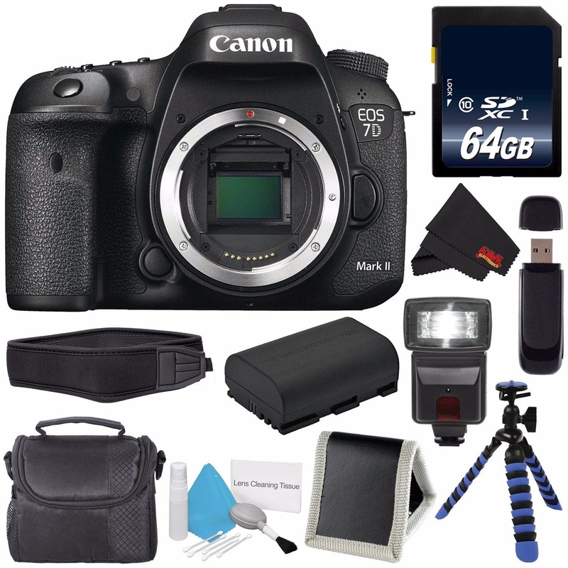 Canon Eos 7D Mark II Digital Camera (International Version) 9128B002 + Memory Card + LP-E6 Replacement Lithium Ion Batte