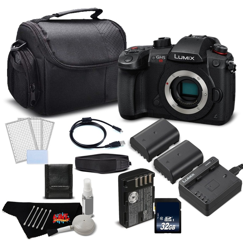 Panasonic Lumix DC-GH5S Mirrorless Micro Four Thirds Digital Camera DC-GH5S - Gold + Level Bundle- International Version