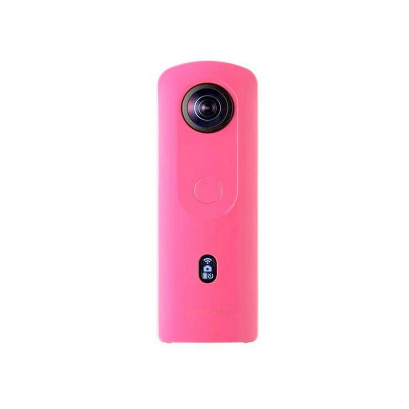 Ricoh Theta SC2 Pink 360 Camera 4K Video with Image stabilization for iPhone & Android