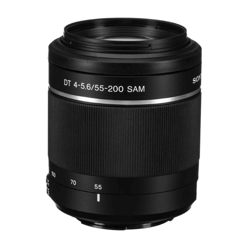 SONY SAL 55-200/2 F/4-5.6 AF DT Lens + Deluxe Lens Cleaning Bundle