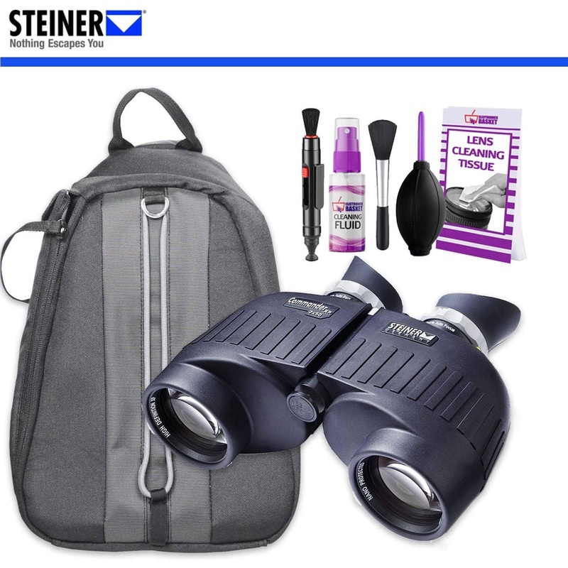 Steiner 7x50 Commander Binoculars With Padded Backpack AND Cleaning Kit
