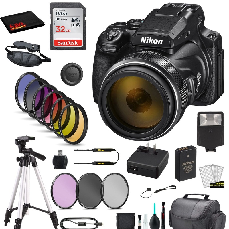 Nikon COOLPIX P1000 Digital Camera Bundle Includes SanDisk 32GB SD Card + 9PC Filter Kit + MORE  - International Model