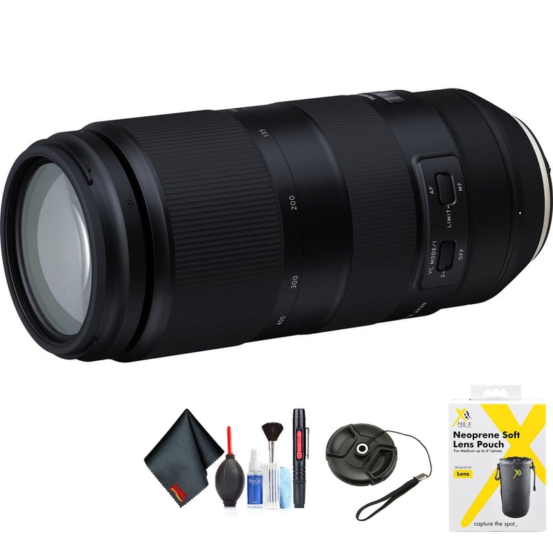 Tamron 100-400mm f/4.5-6.3 Di VC USD Lens for Nikon F for Nikon F Mount + Accessories (International Model with 2 Year W