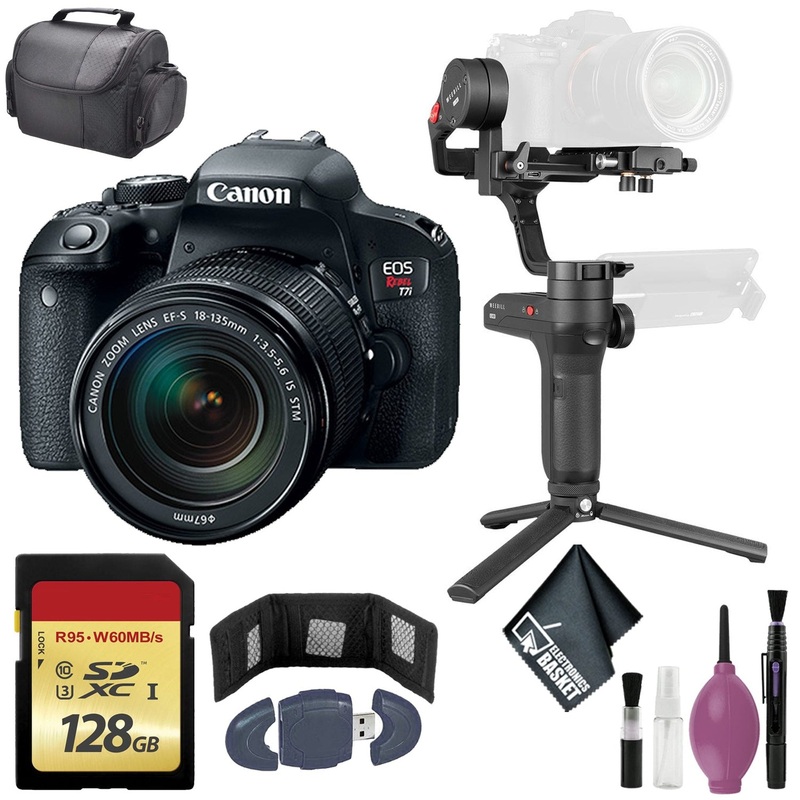 Zhiyun-Tech WEEBILL LAB Handheld Stabilizer - Canon 800D / T7i EOS DSLR Camera + 18-135mm STM Lens - 128GB Case