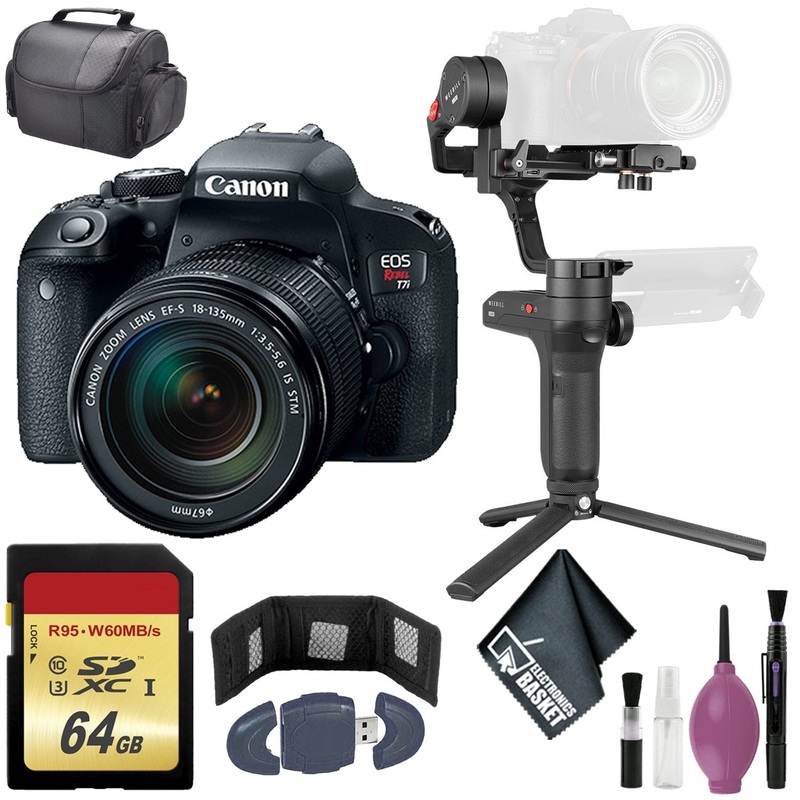 Zhiyun-Tech WEEBILL LAB Handheld Stabilizer - Canon 800D / T7i EOS DSLR Camera + 18-135mm STM Lens - 64GB Case