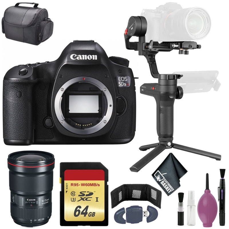 Zhiyun-Tech WEEBILL LAB Handheld Stabilizer - Canon????EOS 5DS R DSLR Camera (Body Only) - 64GB - Card Wallet & Reader - Case
