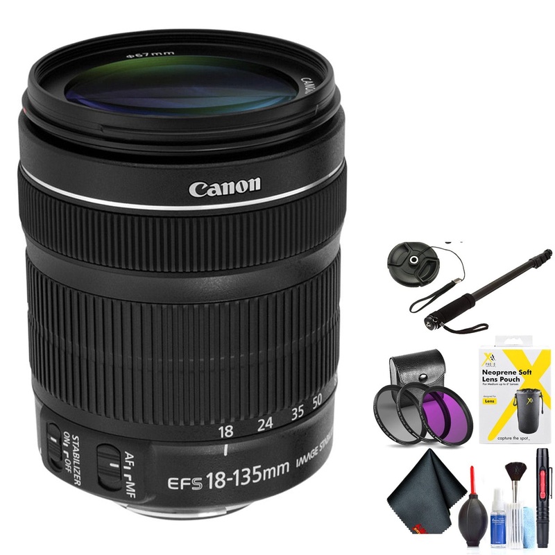 Canon EF-S 18-135mm F/3.5-5.6 is STM Lens for Canon 7D, 7D Mark Ii, 50D, 70D, 77D, 80D, Rebel Xti, Rebel T6I, Rebel T7I