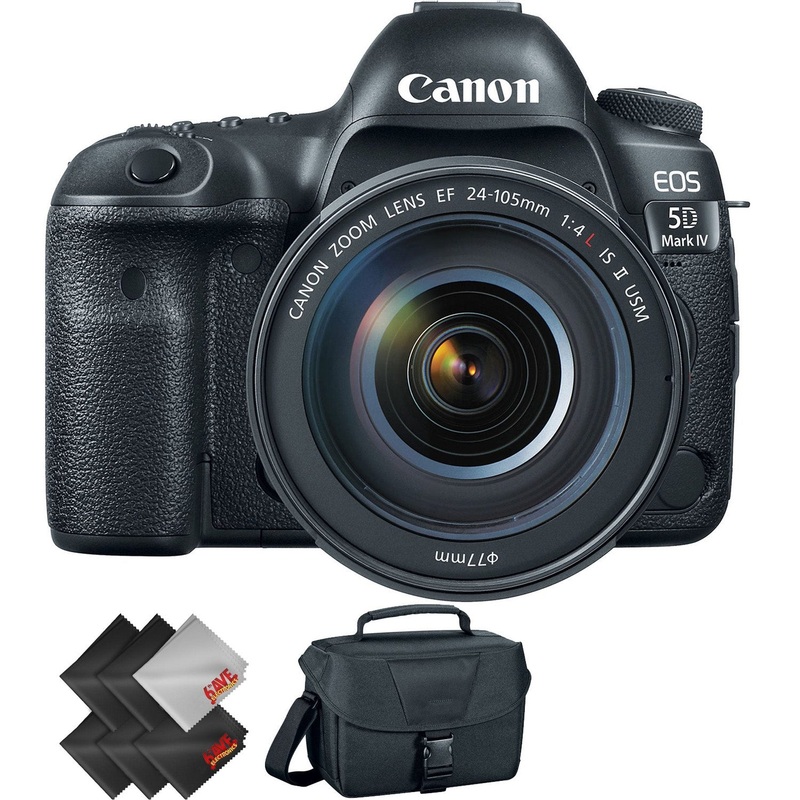 Canon EOS 5D Mark IV DSLR Camera with 24-105mm f/4L II Lens + 2 Year Accidental Warranty