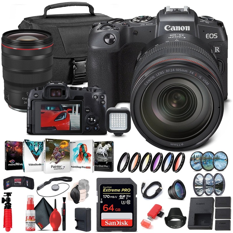 Canon EOS RP Mirrorless Digital Camera with 24-105mm Lens (3380C012) + Canon RF