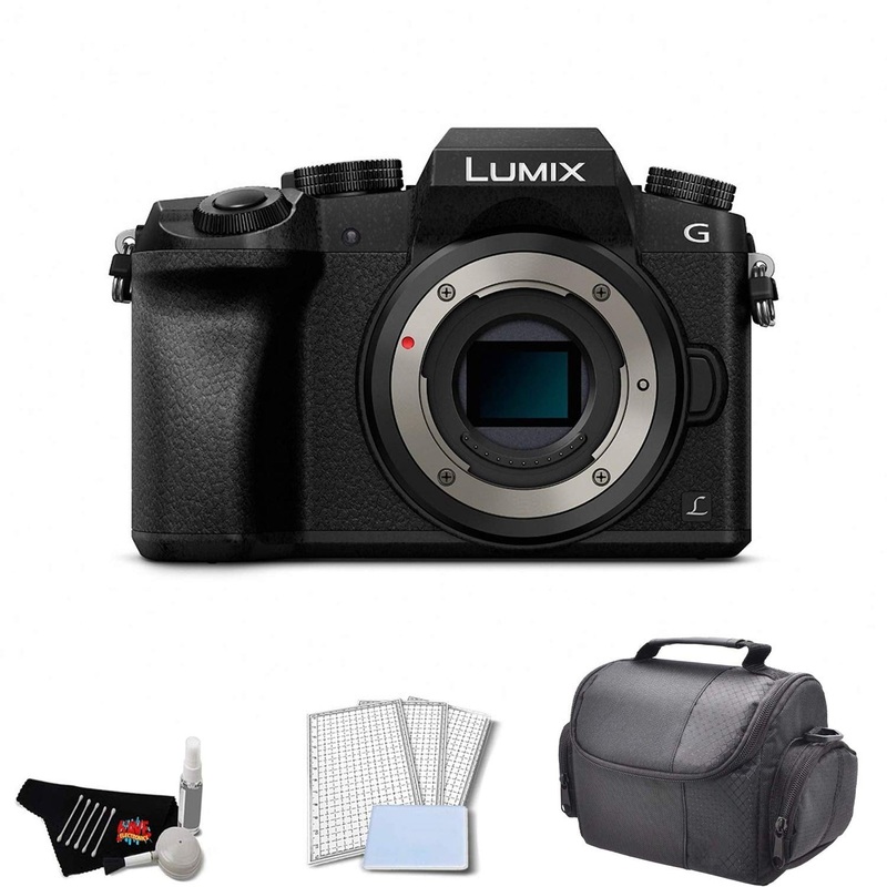 Panasonic Lumix DMC-G7 Mirrorless Micro Four Thirds Digital Camera (Body Only) Bundle with Carrying Case + LCD Screen Pr