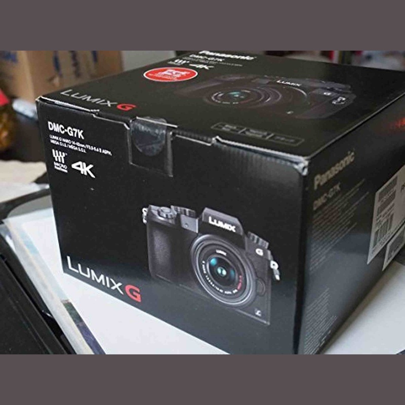 PANASONIC LUMIX G7 4K Mirrorless Camera, with 14-42mm MEGA O.I.S. Lens, 16 Megapixels, 3 Inch Touch LCD, DMC-G7KK (USA BLACK)