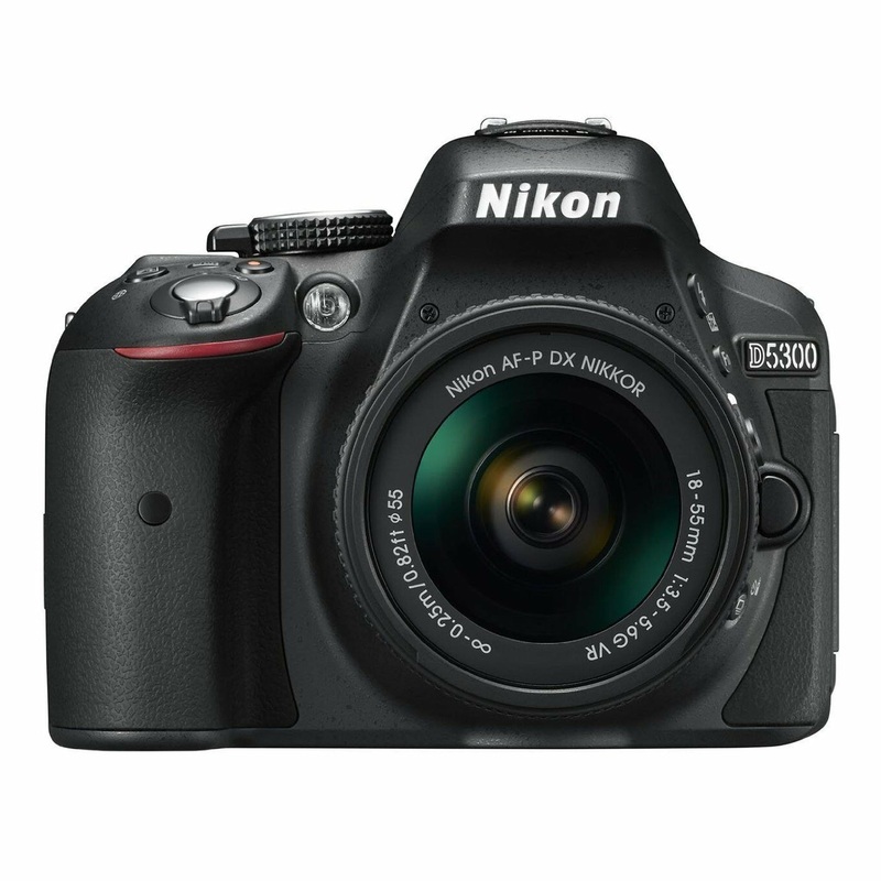 Nikon D5300 24.2MP Digital SLR Camera - Black w/AF-P 18-55mm VR Lens - International Model