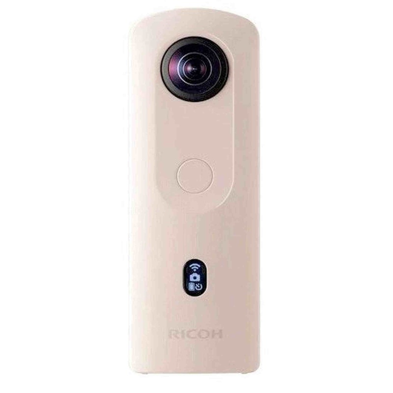 Ricoh Theta SC2 Beige 360 Camera 4K Video with Image Stabilization High-Speed Data Transfer Portrait Shooting with Face Detection Thin & Lightweight