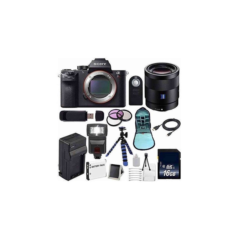 Sony Alpha a7R II Mirrorless Digital Camera (International Model) with Sony Sonnar T FE 55mm f/1.8 ZA Lens and Accessories Advanced Bundle