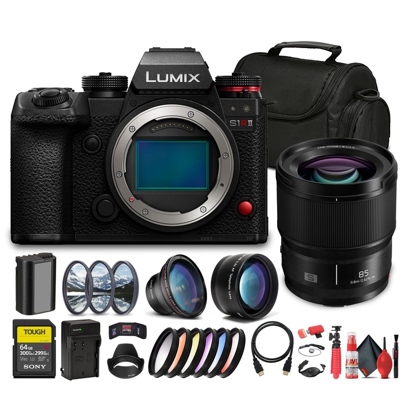 Panasonic Lumix S1R II Mirrorless Camera + More Accessory Bundle