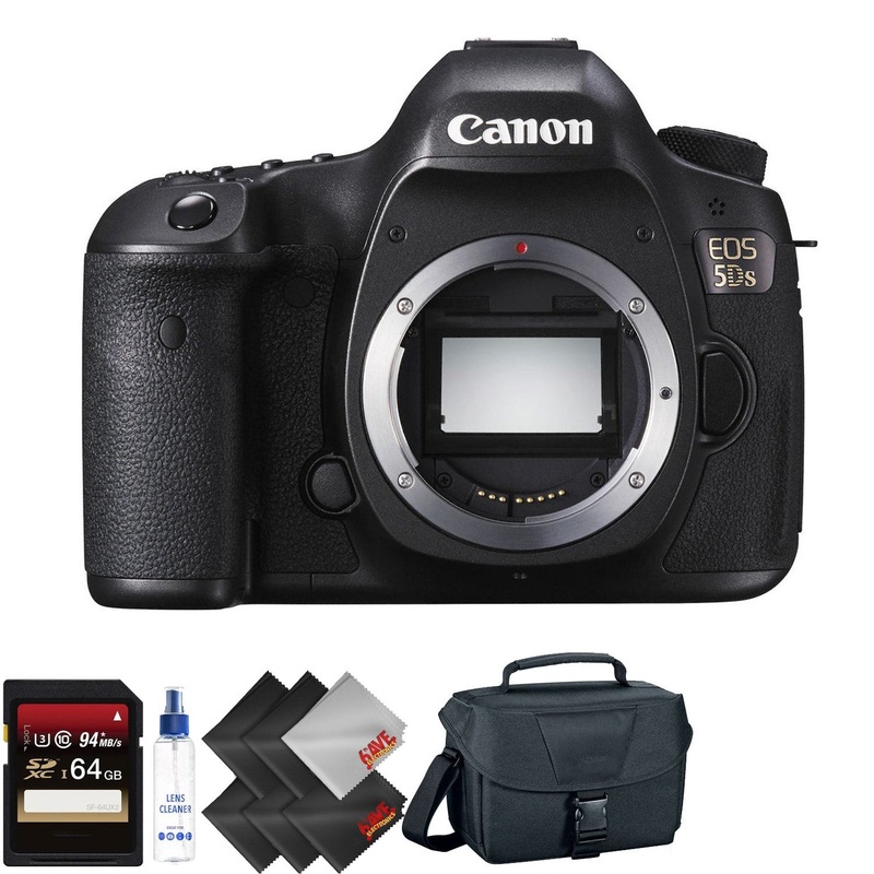 Canon EOS 5DS DSLR Camera (Body Only) + 64GB Memory Card + 1 Year Warranty Ultimate Bundle
