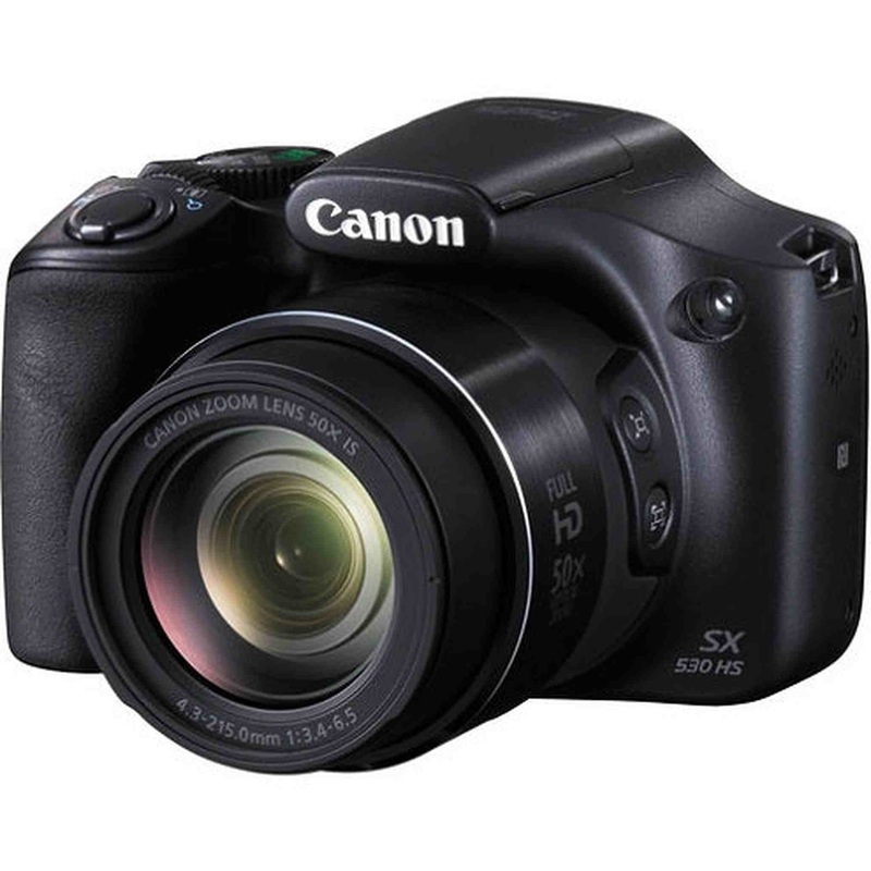 Canon PowerShot Digital Camera SX530 with 50x Optical Zoom, Built-in Wi-Fi and NFC - Black