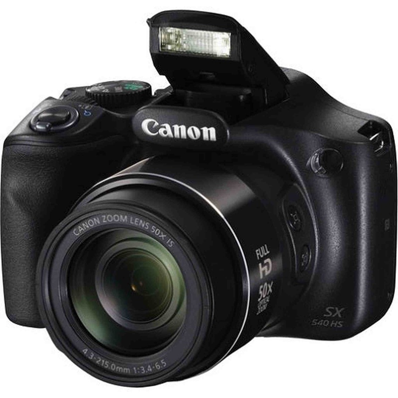 Canon PowerShot SX540 Digital Camera w/ 50x Optical Zoom - Wi-Fi & NFC Enabled (Black)