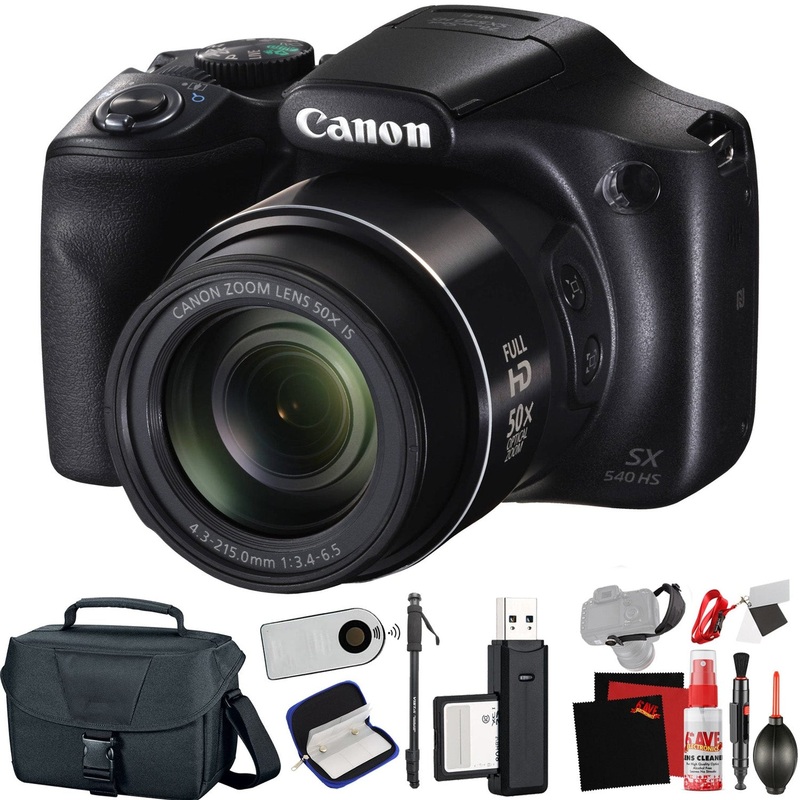 Canon PowerShot SX540 HS Digital Camera (International Model) with Extra Accessory Bundle