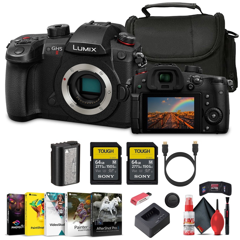 Panasonic Lumix GH5 II Mirrorless Camera (DC-GH5M2BODY) Bundle