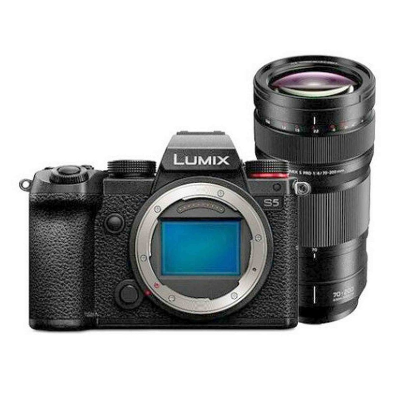 Panasonic LUMIX S5 Full Frame Mirrorless Camera and LUMIX S PRO 70-200mm F4 Telephoto Lens
