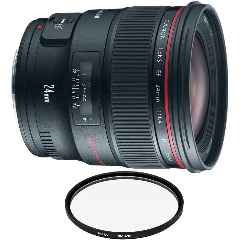 Canon EF 24mm f/1.4L II USM Lens with Pro Filter (Renewed) - Reconditioned