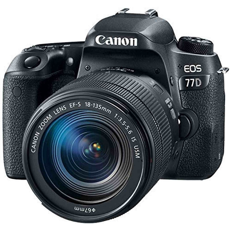 Canon EOS 77D EF-S 18-135 IS USM Kit (Renewed) - Reconditioned