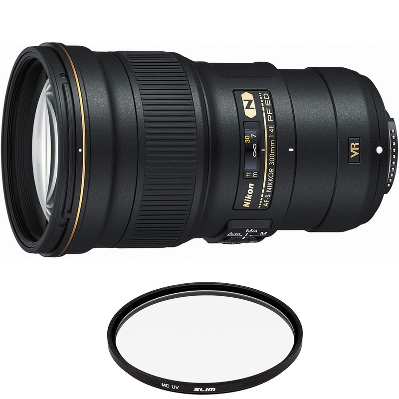 Nikon AF-S NIKKOR 300mm f/4E PF inch ED VR Lens with Pro Filter (Renewed) - Like New