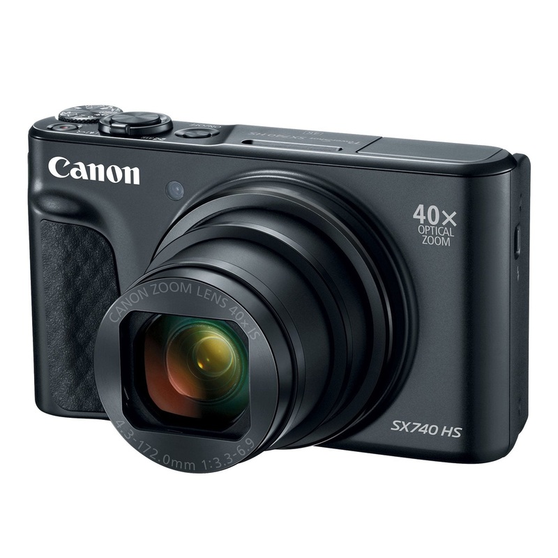 Canon PowerShot SX740 Digital Camera w/40x Optical Zoom & 3 Inch Tilt LCD - 4K VIdeo, Wi-Fi, NFC, Bluetooth Enabled (Bla - Used
