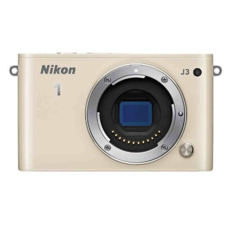Nikon 1 J3 14.2 MP HD Digital Camera Body Only (Beige) - Used