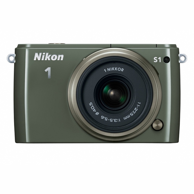 Nikon 1 S1 10.1 MP HD Digital Camera with 11-27.5mm VR 1 NIKKOR Lens (Khaki) - Used