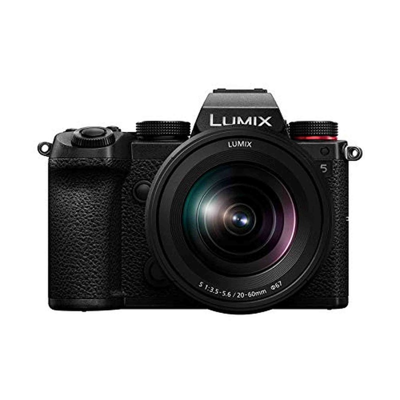 Panasonic LUMIX S5 Full Frame Mirrorless Camera, 4K 60P Video Recording with Flip Screen & WiFi, LUMIX S 20-60mm F3.5-5.6 Lens, L-Mount, 5-Axis Dual I.S, DC-S5KK (Black) - Reconditioned