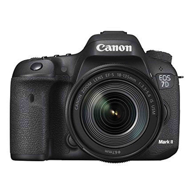 Canon EOS 7D Mark II Digital SLR Camera with EF-S 18-135mm is USM Lens Wi-Fi Adapter Kit - Used
