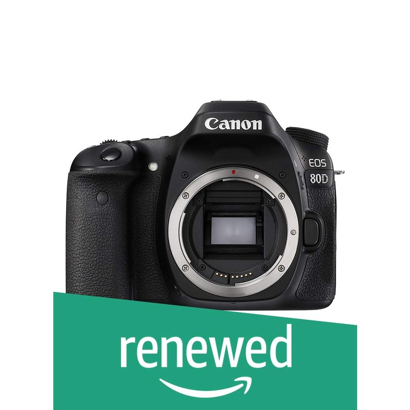 Canon EOS 80D Digital SLR Camera Body (Black) (Renewed) - Reconditioned