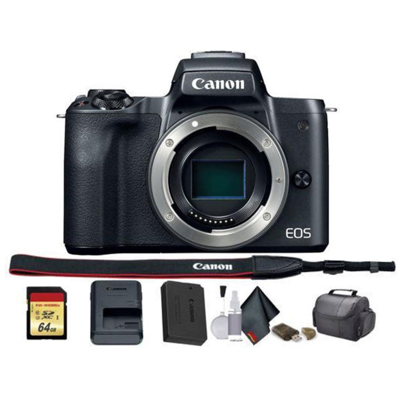 Canon EOS M50 Mirrorless Digital Camera (International Model) (2680C001) - Starter Bundle